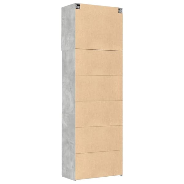 vidaXL Highboard betonggrå 80x42,5x249 cm konstruert tre
