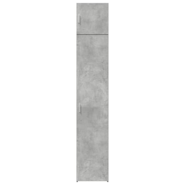 vidaXL Smalt oppbevaringsskap betonggrå 40x42,5x225 cm konstruert tre