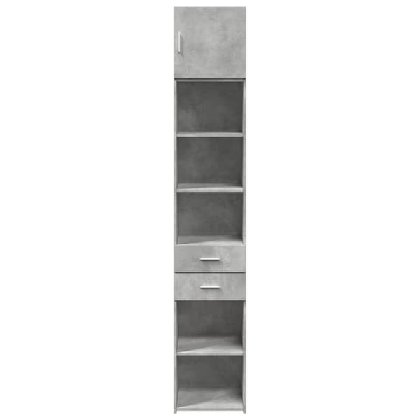 vidaXL skab 40x42,5x225 cm smalt konstrueret træ betongrå