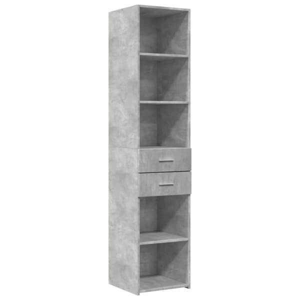 vidaXL skab 40x42,5x225 cm smalt konstrueret træ betongrå