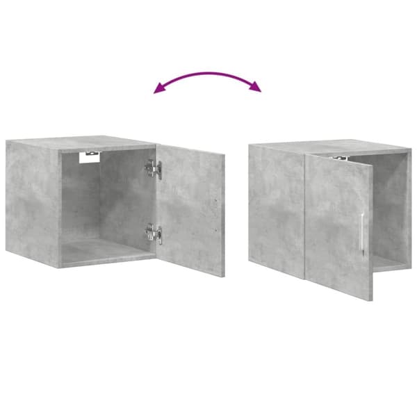 vidaXL skab 40x42,5x225 cm smalt konstrueret træ betongrå