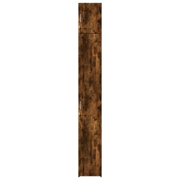 vidaXL Säilytyskaappi kapea savutammi 30x42,5x225 cm tekninen puu