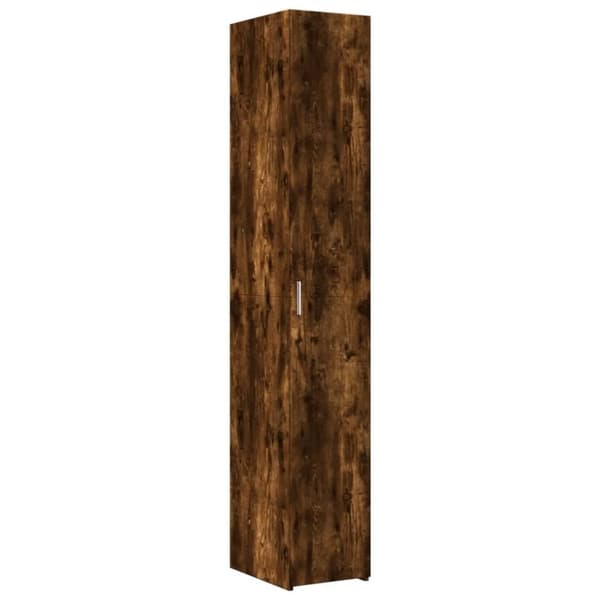 vidaXL Säilytyskaappi kapea savutammi 30x42,5x225 cm tekninen puu