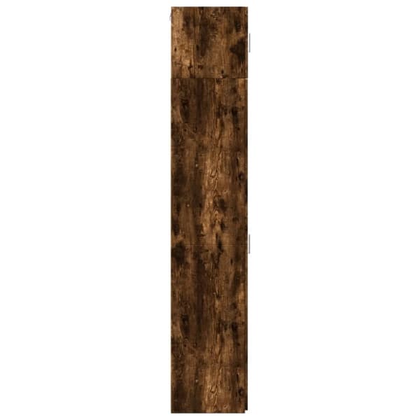 vidaXL Säilytyskaappi kapea savutammi 30x42,5x225 cm tekninen puu