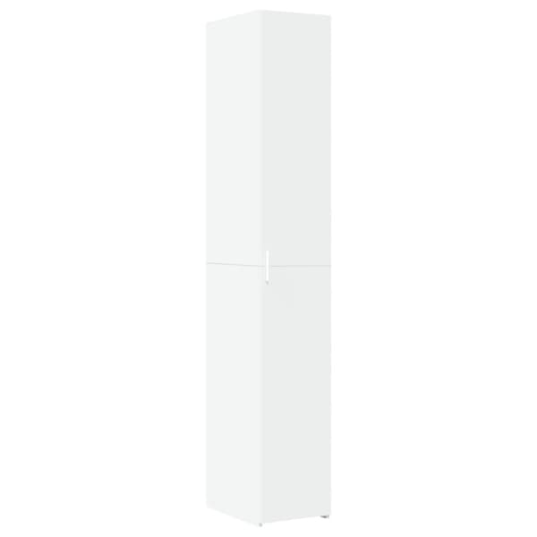 vidaXL skab 30x42,5x225 cm smalt konstrueret træ hvid