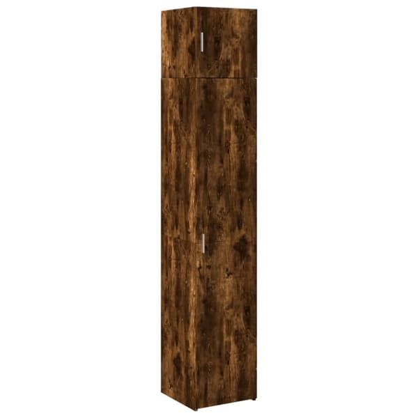 vidaXL skab 40x42,5x225 cm smalt konstrueret træ røget egetræsfarve