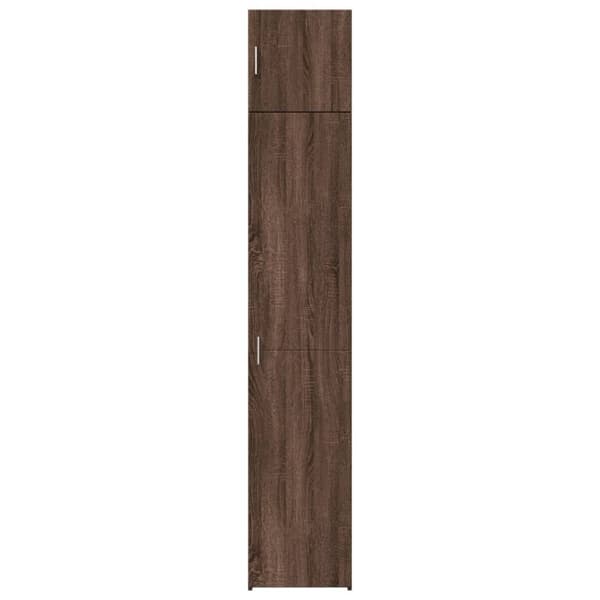 vidaXL skab 40x42,5x225 cm smalt konstrueret træ brun egetræsfarve
