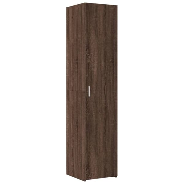 vidaXL skab 40x42,5x225 cm smalt konstrueret træ brun egetræsfarve