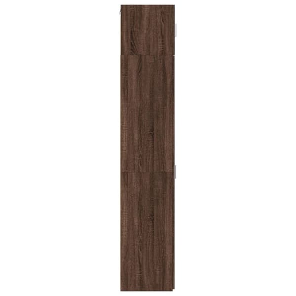 vidaXL skab 40x42,5x225 cm smalt konstrueret træ brun egetræsfarve