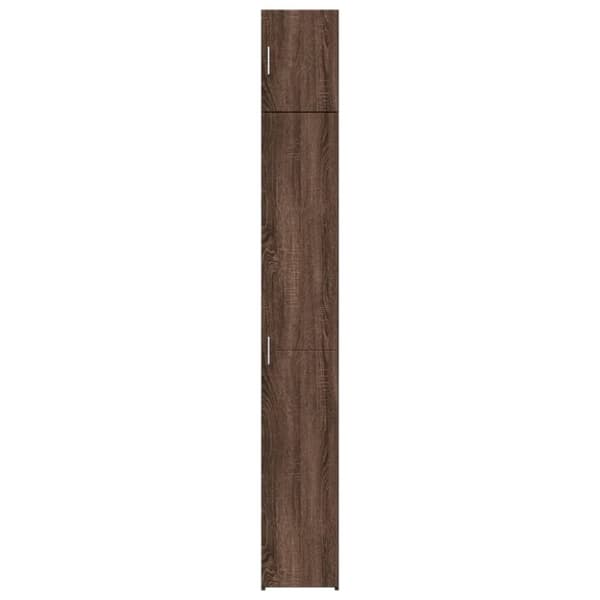 vidaXL skab 30x42,5x225 cm smalt konstrueret træ brun egetræsfarve
