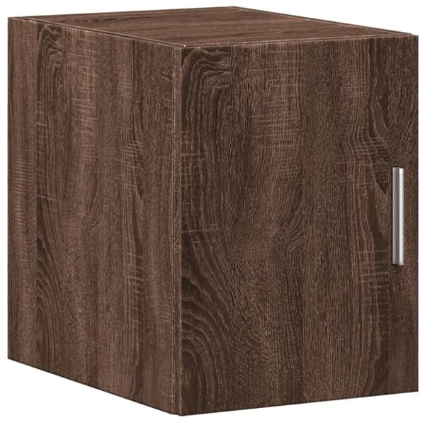 vidaXL skab 30x42,5x225 cm smalt konstrueret træ brun egetræsfarve
