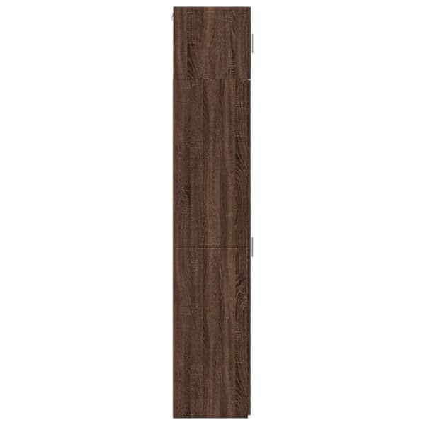 vidaXL skab 30x42,5x225 cm smalt konstrueret træ brun egetræsfarve