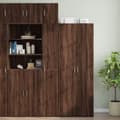 Miniatyrbillede 2 af 11: vidaXL skab 30x42,5x225 cm smalt konstrueret træ brun egetræsfarve