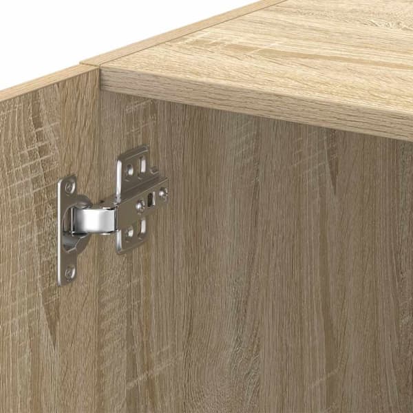 vidaXL skab 30x42,5x225 cm smalt konstrueret træ sonoma-eg