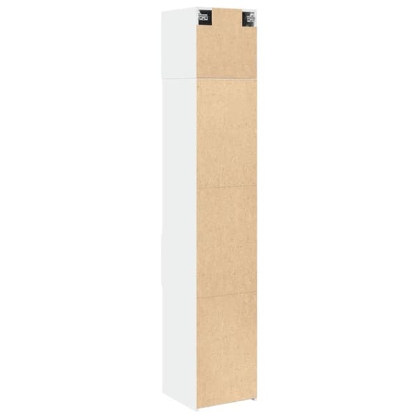 vidaXL skab 40x42,5x225 cm smalt konstrueret træ hvid
