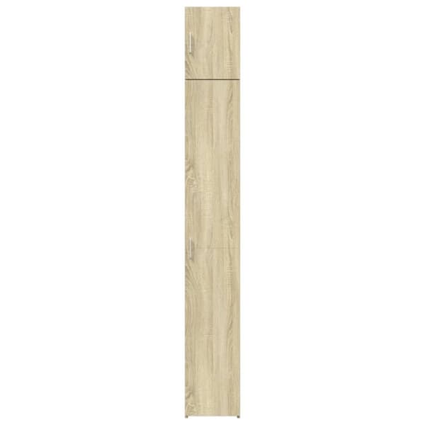 vidaXL skab 30x42,5x225 cm smalt konstrueret træ sonoma-eg