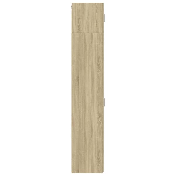 vidaXL skab 30x42,5x225 cm smalt konstrueret træ sonoma-eg