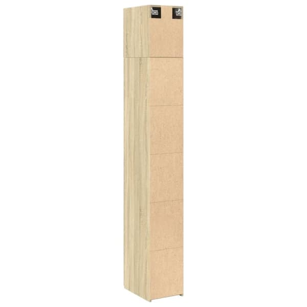 vidaXL skab 30x42,5x225 cm smalt konstrueret træ sonoma-eg