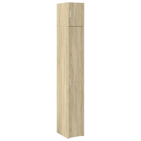 vidaXL skab 30x42,5x225 cm smalt konstrueret træ sonoma-eg