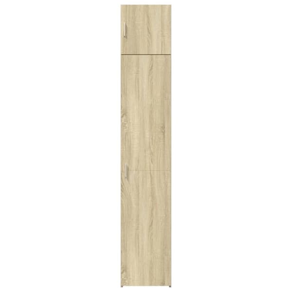 vidaXL Smalt oppbevaringsskap sonoma eik 40x42,5x225 cm konstruert tre