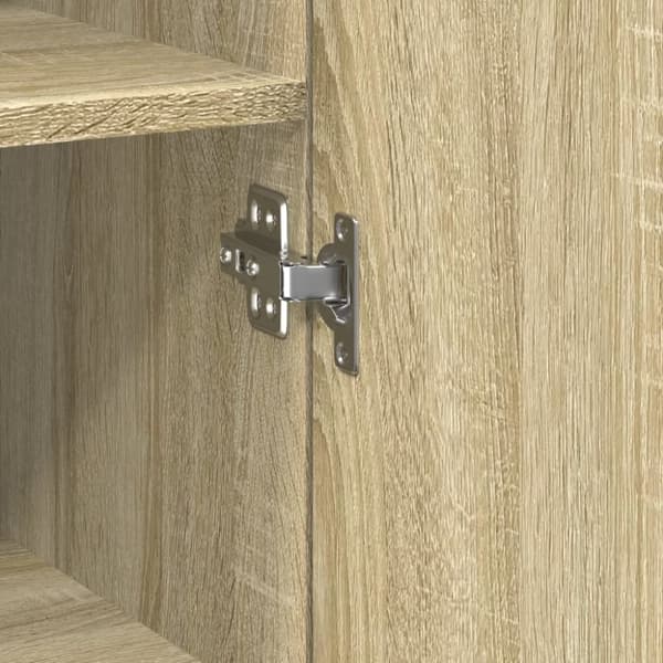 vidaXL Smalt oppbevaringsskap sonoma eik 40x42,5x225 cm konstruert tre