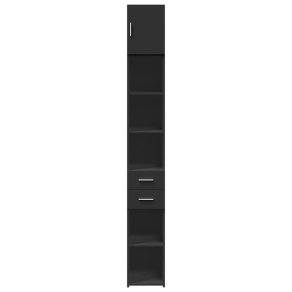 vidaXL Smalt oppbevaringsskap hvit 30x42,5x225 cm konstruert tre