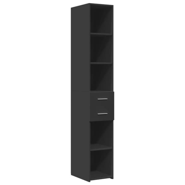 vidaXL Smalt oppbevaringsskap hvit 30x42,5x225 cm konstruert tre