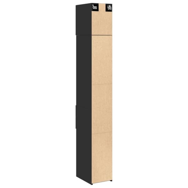 vidaXL Smalt oppbevaringsskap hvit 30x42,5x225 cm konstruert tre