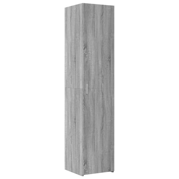 vidaXL Förvaringsskåp smalt grå sonoma 40x42,5x225 cm konstruerat trä
