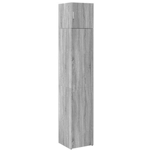 vidaXL Förvaringsskåp smalt grå sonoma 40x42,5x225 cm konstruerat trä