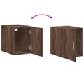 Miniatyrbilde 10 av 11: vidaXL Smalt oppbevaringsskap brun eik 30x42,5x225 cm konstruert tre