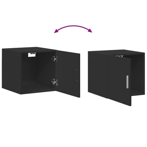 vidaXL Smalt oppbevaringsskap svart 40x42,5x225 cm konstruert tre