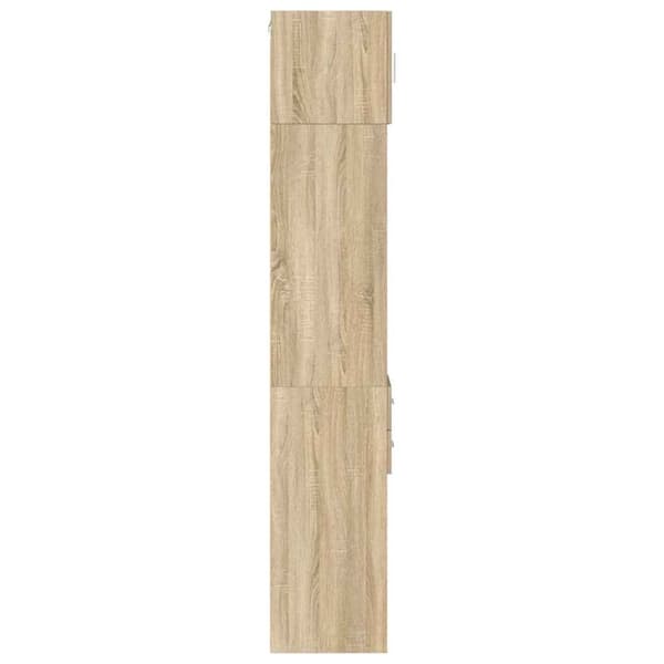 vidaXL Smalt oppbevaringsskap sonoma eik 30x42,5x225 cm konstruert tre