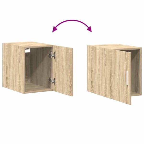 vidaXL Smalt oppbevaringsskap sonoma eik 30x42,5x225 cm konstruert tre