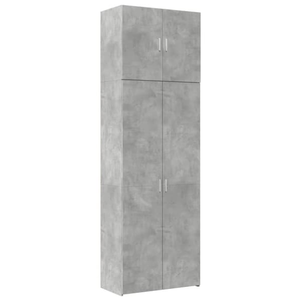 vidaXL Highboard betonggrå 80x42,5x249 cm konstruert tre