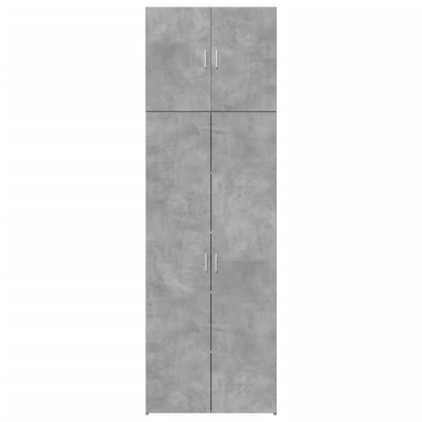 vidaXL Highboard betonggrå 80x42,5x249 cm konstruert tre