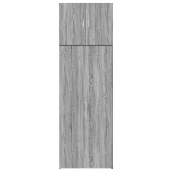 vidaXL Högskåp grå sonoma 80x42,5x249 cm konstruerat trä