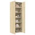 Miniatyrbillede 4 af 11: vidaXL skab 80x42,5x225 cm konstrueret træ sonoma-eg