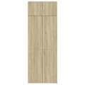 Miniatyrbillede 5 af 11: vidaXL skab 80x42,5x225 cm konstrueret træ sonoma-eg
