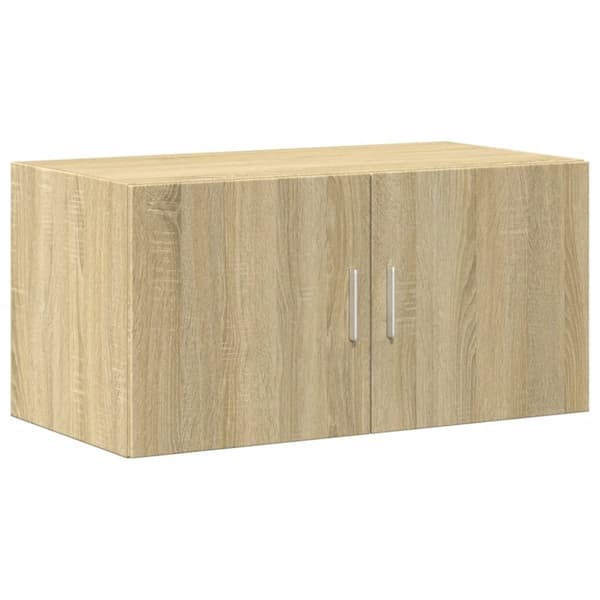 vidaXL skab 80x42,5x225 cm konstrueret træ sonoma-eg