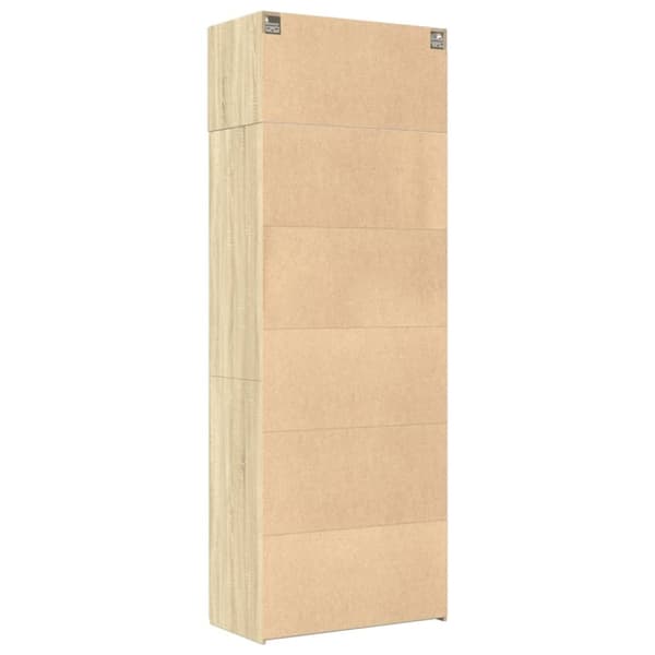 vidaXL skab 80x42,5x225 cm konstrueret træ sonoma-eg