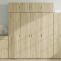 Miniatyrbillede 2 af 11: vidaXL skab 80x42,5x225 cm konstrueret træ sonoma-eg