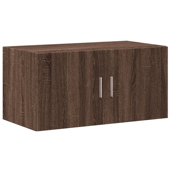 vidaXL skab 80x42,5x225 cm konstrueret træ brun egetræsfarve