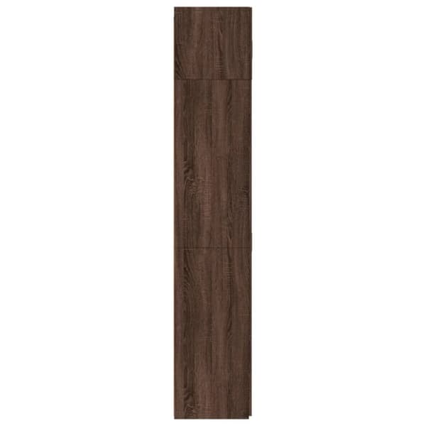 vidaXL skab 80x42,5x225 cm konstrueret træ brun egetræsfarve