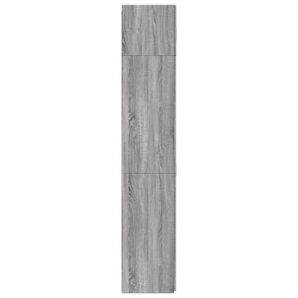vidaXL skab 80x42,5x225 cm konstrueret træ grå sonoma-eg