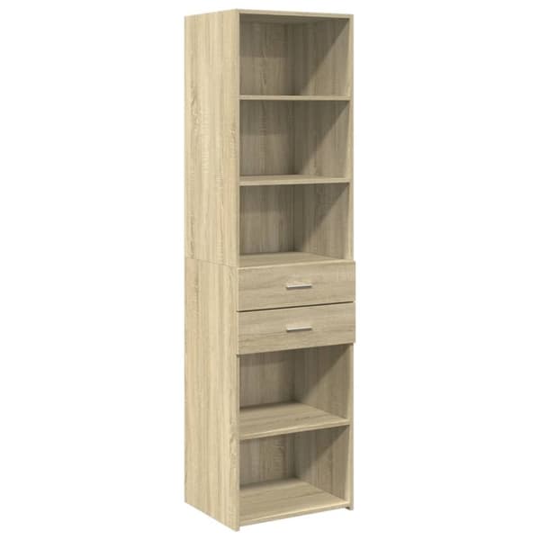 vidaXL Smalt oppbevaringsskap sonoma eik 50x42,5x225 cm konstruert tre