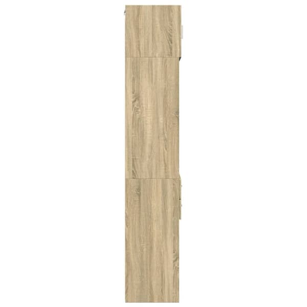 vidaXL Smalt oppbevaringsskap sonoma eik 50x42,5x225 cm konstruert tre