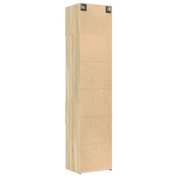 vidaXL Smalt oppbevaringsskap sonoma eik 50x42,5x225 cm konstruert tre