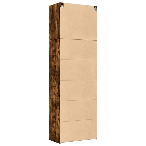 vidaXL Highboard røkt eik 80x42,5x249 cm konstruert tre