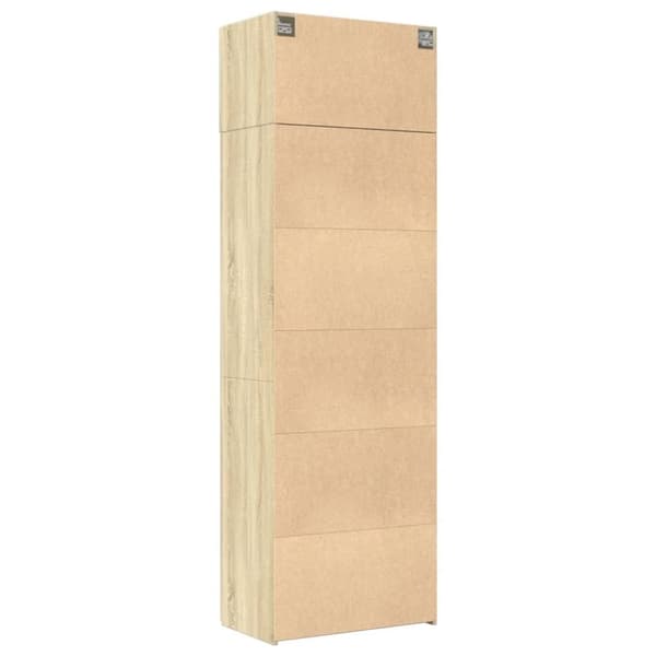 vidaXL Oppbevaringsskap sonoma eik 70x42,5x225 cm konstruert tre